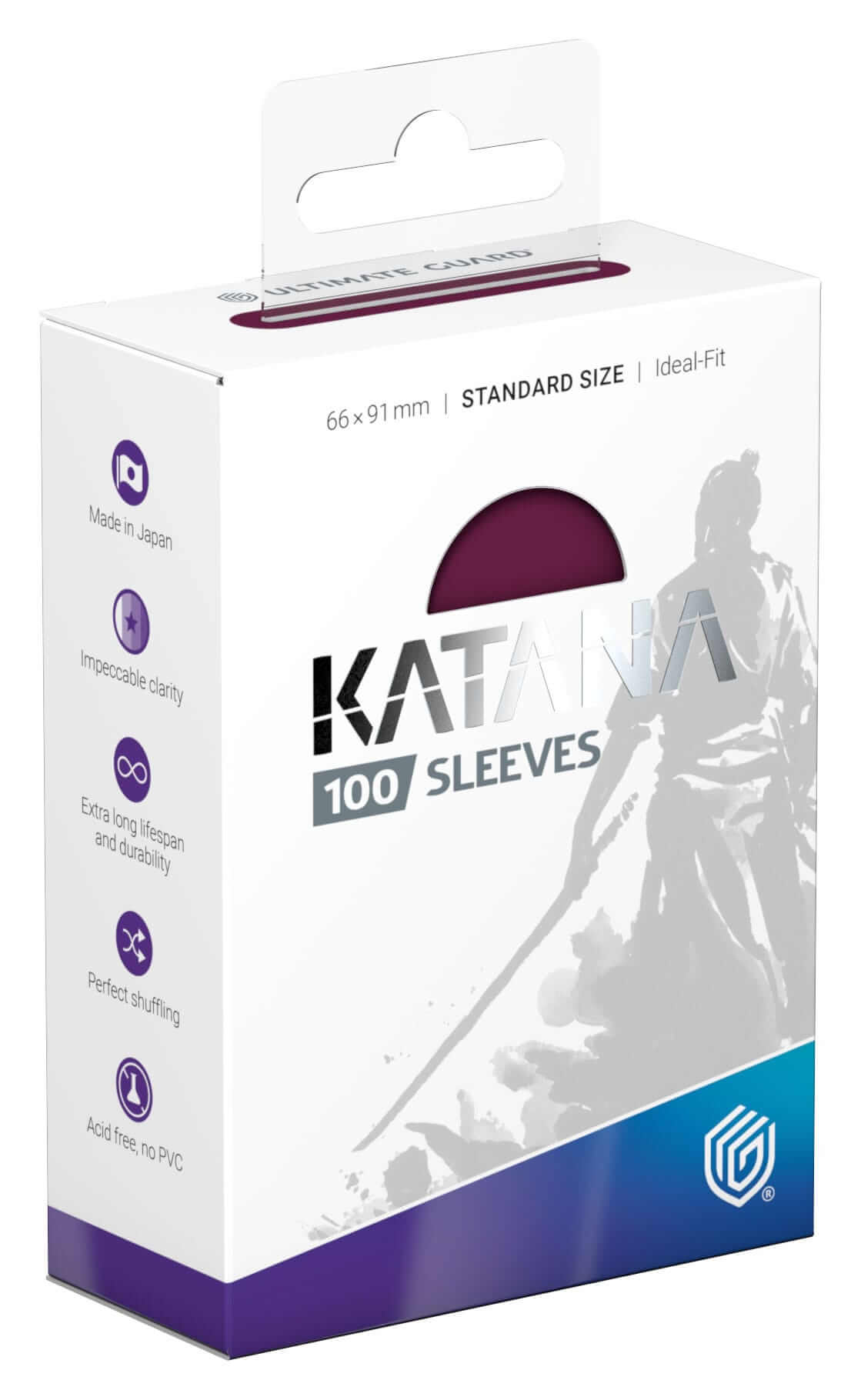 Ultimate Guard Katana Sleeves Standard Size – Radiant Plum